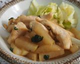 胸肉と大根のニンニクバター炒め♪作り方8写真