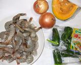 エビカレー♪簡単冷え性生理不順漢方薬膳作り方1写真