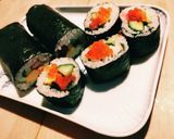 子供と恵方巻き★大好きイクラ&マグロ漬け作り方17写真