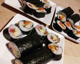 子供と恵方巻き★大好きイクラ&マグロ漬け作り方18写真