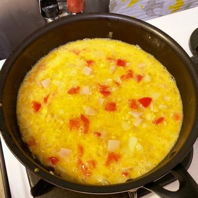 シロさんのスパニッシュオムレツ by かつをまる 【クックパッド