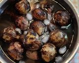里芋とひき肉の煮っ転がし作り方3写真