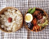 お弁当★レンジで中華★舞茸キャベツ作り方8写真