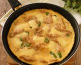 いんげんと大豆ミートのオープンオムレツ作り方6写真