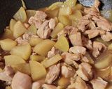 大根と鶏肉の生姜オイスター煮作り方3写真