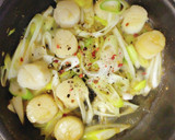 生姜たっぷり◎ネギとホタテの塩炒◎中華風作り方6写真