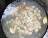 鶏肉飯　鶏と大根に旨味染み染み作り方2写真