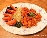 鶏ももで海老マヨソースがけ❤春色を食卓に作り方6写真