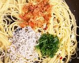 想像超え！シラスと揚玉のペペロンチーノ作り方6写真