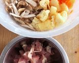 鶏ごぼう炊き込みご飯作り方1写真