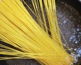 ちぢみ菜とだなツナのスパゲッティ作り方2写真