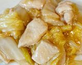 楽痩！柔らか鶏胸肉とトロッと白菜の中華煮作り方16写真