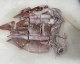 ヤリイカとカリフラワー炒め作り方1写真