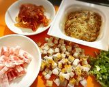 タンパク質強化！オートミールチャーハン作り方1写真