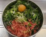 冷凍オクラでふんわり食感お好み焼き作り方3写真