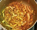 白菜入り旨辛肉味噌うどん作り方7写真