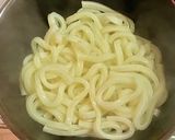 白菜入り旨辛肉味噌うどん作り方8写真