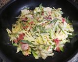 冷凍オクラでふんわり食感お好み焼き作り方6写真