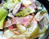 ☆チンゲン菜×ベーコン☆『クリーム煮』♬作り方10写真