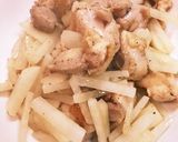 白菜ダイコン鶏モモ肉のレモン鍋作り方2写真