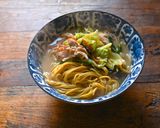 糖質制限！野菜たっぷり豚骨タンメン作り方3写真