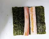 ハートベーコンのチャーハン海苔巻き作り方6写真
