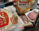 コンビニ風トルティーヤ(カルボナーラ)作り方1写真