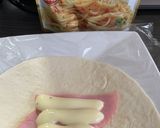 コンビニ風トルティーヤ(カルボナーラ)作り方5写真