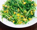 簡単☆豆苗とコーンのバター炒め作り方3写真