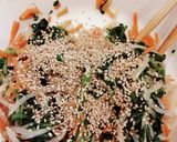 簡単〜春菊のナムル小松菜ほうれん草でも可作り方3写真