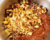 ナッツ入りチョコレートチーズケーキ作り方5写真