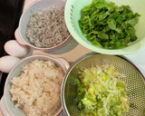 焦がしネギとしらすの炒飯作り方1写真