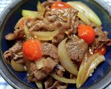 牛トマ丼！ミニトマト入りの美味しい牛丼作り方5写真