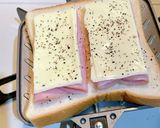 チーズとハムのホットサンド作り方3写真
