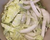 残りもので作る　優しいスープ　白菜豆腐編作り方2写真
