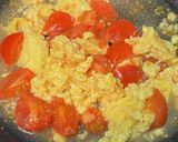 トマトと卵炒めうどん作り方7写真