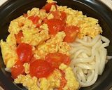 トマトと卵炒めうどん作り方8写真