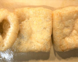 簡単♪油あげと卵の巾着煮／豆入り作り方1写真
