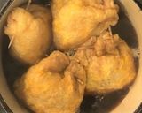 簡単♪油あげと卵の巾着煮／豆入り作り方4写真