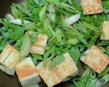 九条ねぎで豆腐チャンプルー作り方7写真