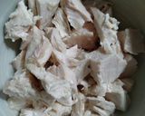 痩せレシピ！鶏むね肉のキムチ和え作り方4写真