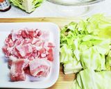 かぶつ胡椒で豚バラキャベツパスタ作り方3写真