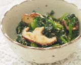 レンジで！ほうれん草・椎茸の胡麻和え【簡単副菜】作り方5写真