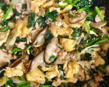 ほうれん草と挽肉のふわふわ卵味噌炒め作り方8写真