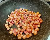 【無水】白菜とベーコンの炊き込みご飯作り方3写真