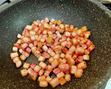 【無水】白菜とベーコンの炊き込みご飯作り方3写真