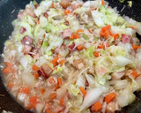 【無水】白菜とベーコンの炊き込みご飯作り方7写真