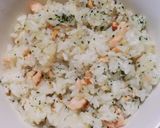 梅昆布茶で、鮭と青じそのまぜご飯作り方3写真