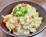 【無水】白菜とベーコンの炊き込みご飯作り方11写真