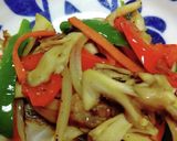 タラの塩麹付け焼き焼き野菜乗せ作り方5写真